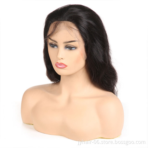 Cuticle Aligned Virgin Brazilian Human Hair Lace Wig,Lace Front wig With Baby Hair,Lace Front Human Hair Wigs For Black Woman